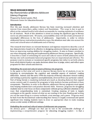 Key Characteristics brief PDF